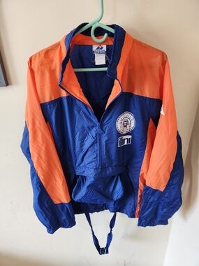 Vintage Apex University of Illinois windbreaker jacket men medium